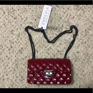 Emperia Burgundy Quilted Jelly Purse